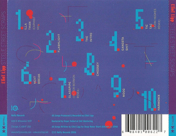 Eliot Lipp : Steele Street Scraps (CD, EP)