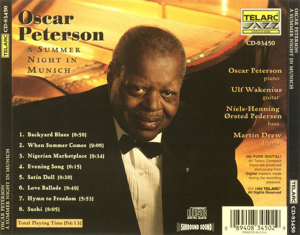 Oscar Peterson : A Summer Night In Munich (CD, Album)