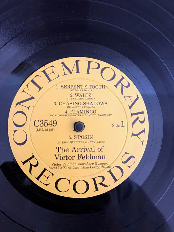 Victor Feldman, Stan Levey, Scott LaFaro : The Arrival of Victor Feldman (LP, Album, Mono)
