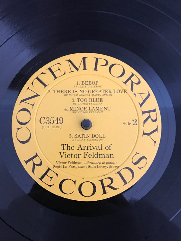 Victor Feldman, Stan Levey, Scott LaFaro : The Arrival of Victor Feldman (LP, Album, Mono)