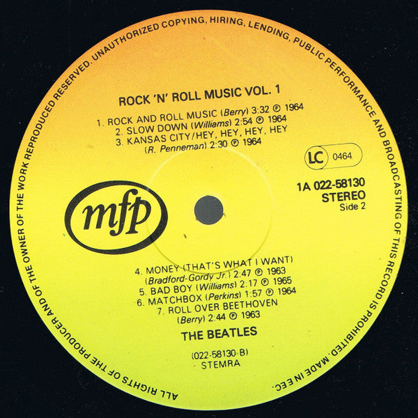 The Beatles : Rock 'n' Roll Music Vol. 1 (LP, Comp)
