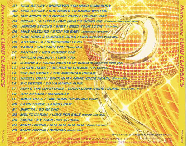 Various : Dancemania Euro Classics (CD, Comp, Mixed)