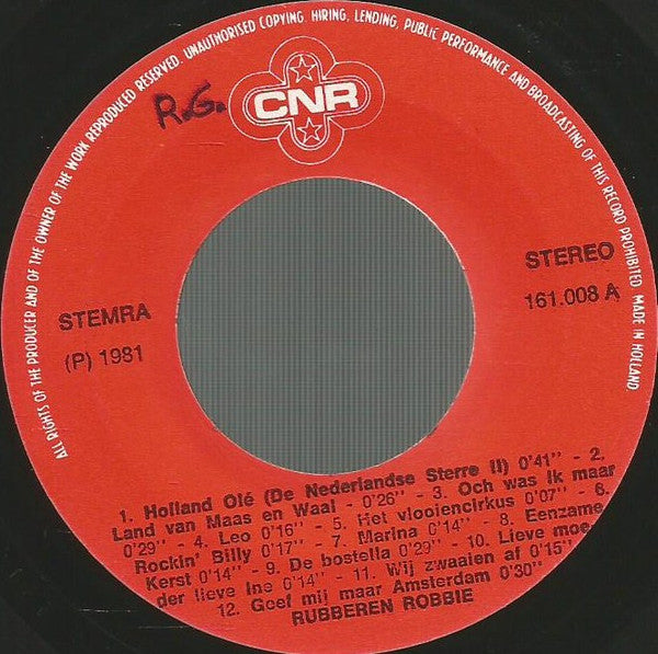 Rubberen Robbie : Meer Nederlandse Sterre (Holland Olé) (7", Single)
