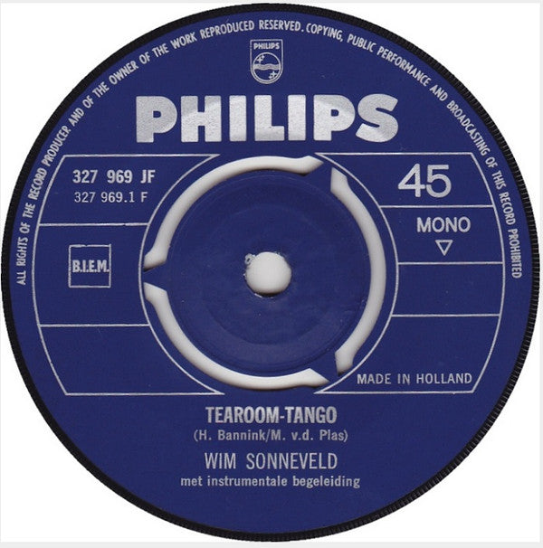 Wim Sonneveld : Tearoom - Tango / Gerrit (7", Single, Mono)