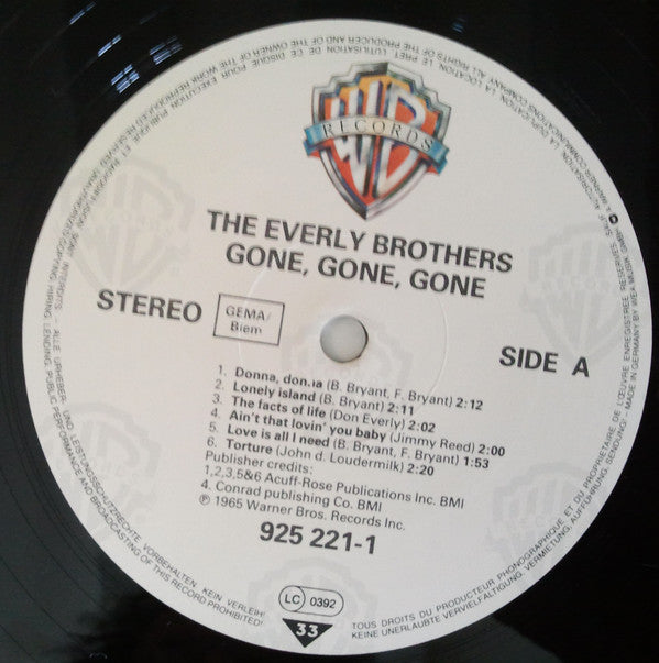 Everly Brothers : Gone, Gone, Gone (LP, Album)