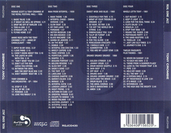 Tony Crombie : Seven Classic Albums Plus Bonus EP (4xCD, Comp)