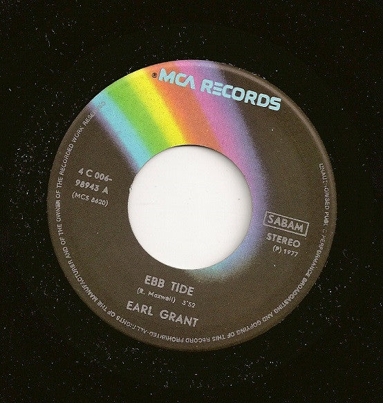 Earl Grant : Ebb Tide / (At) The End (Of A Rainbow) (7", Single, RE)