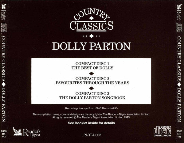 Dolly Parton : Country Classics (3xCD, Comp)
