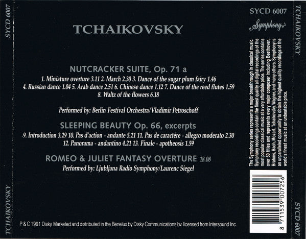 Pyotr Ilyich Tchaikovsky : Nutcracker Suite - Sleeping Beauty - Romeo & Juliet (CD)