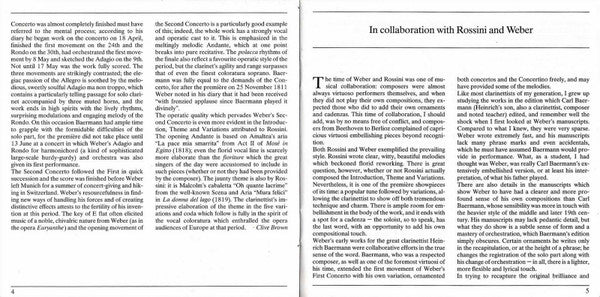 Charles Neidich, Orpheus Chamber Orchestra : Rossini's Introduction, Theme and Variations for Clarinet / Weber's Clarinet Concertos and Concertino (CD, Album, RE)