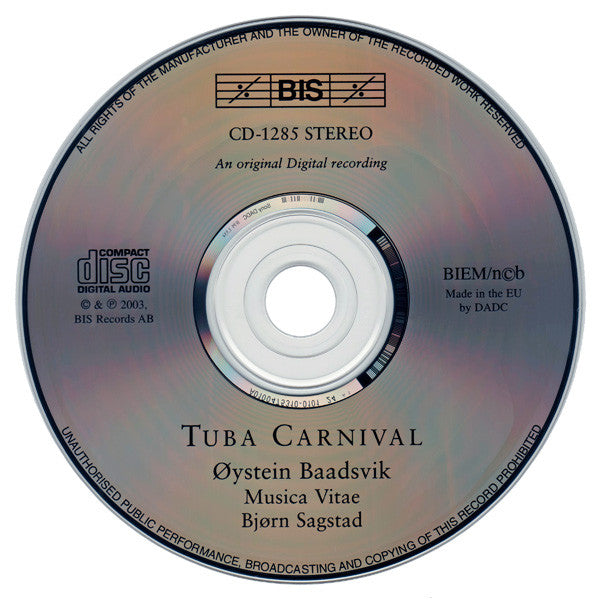 Øystein Baadsvik / Musica Vitae / Bjørn Sagstad : Tuba Carnival (CD, Album)