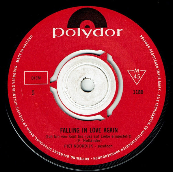 Piet Noordijk : Falling In Love Again (7", Single, Mono)