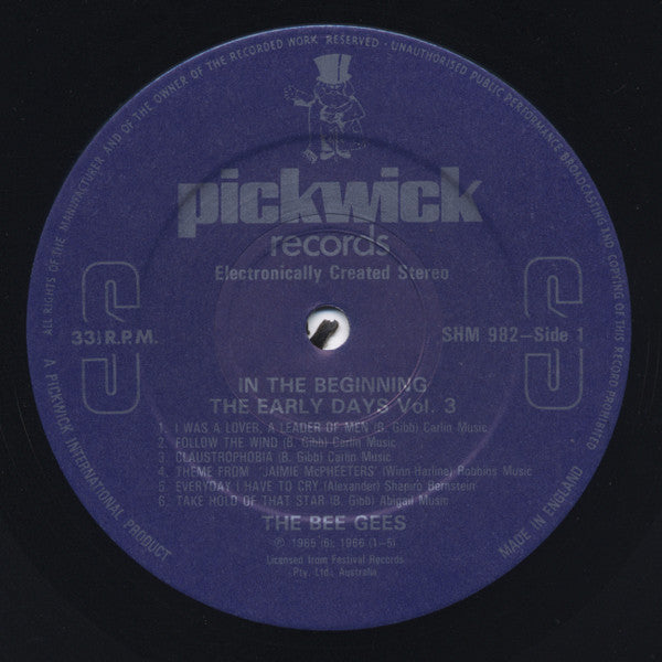 Bee Gees : In The Beginning - The Early Days Vol. 3 (LP, Comp, Ele)