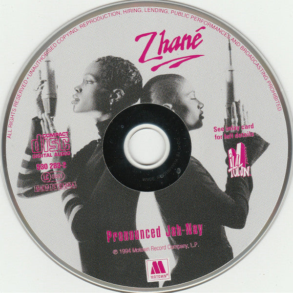 Zhané : Pronounced Jah-Nay (CD, Album)