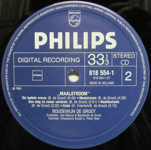 Boudewijn de Groot : Maalstroom (LP, Album)