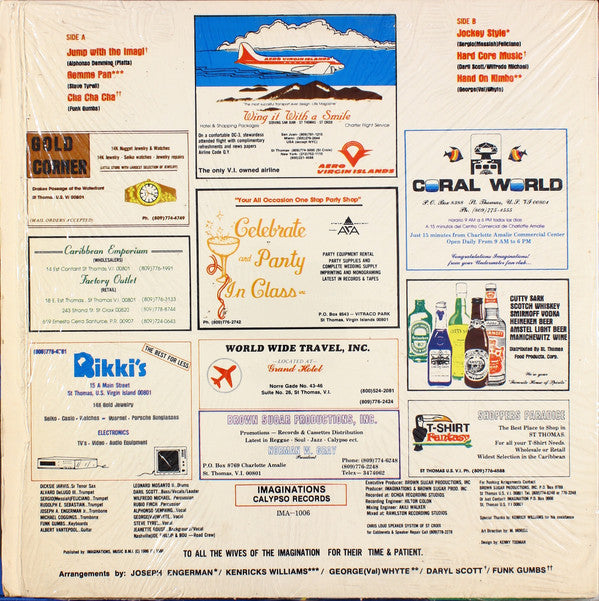 The Imaginations (2) : Power House Of The Caribbean  (LP, Album)