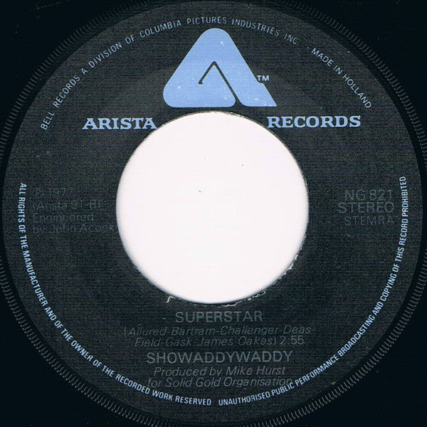Showaddywaddy : When (7")
