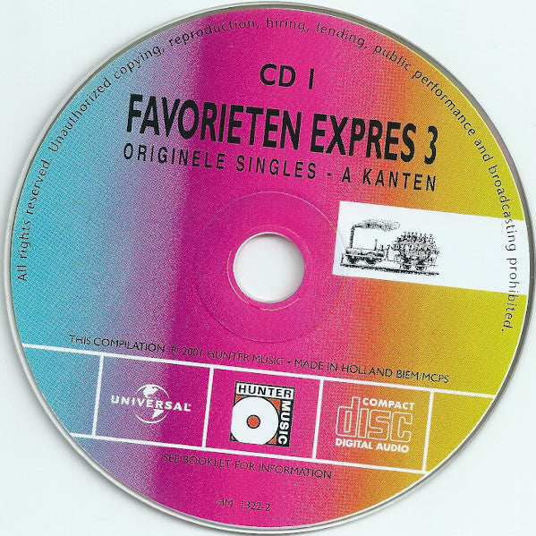 Various : Favorieten Expres 3 (Originele Singles - A En B Kanten) (2xCD, Comp, Enh)