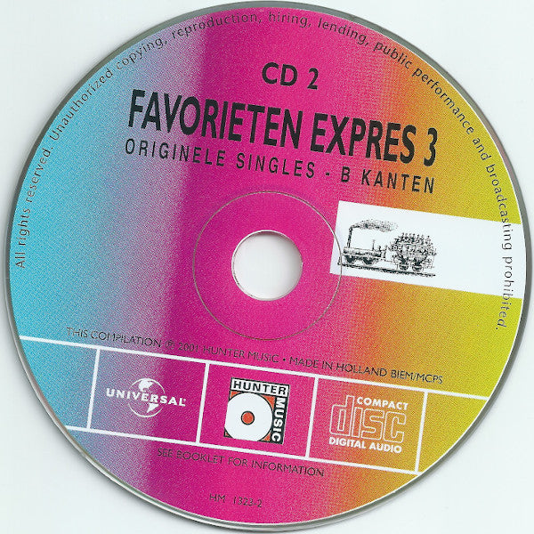 Various : Favorieten Expres 3 (Originele Singles - A En B Kanten) (2xCD, Comp, Enh)