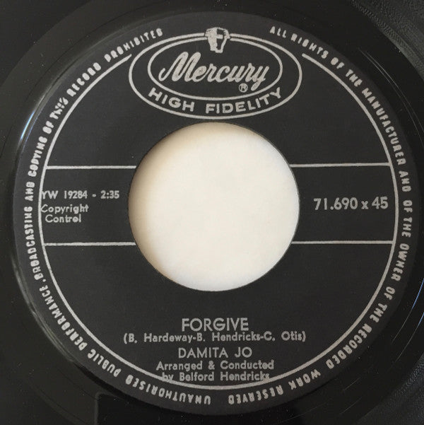 Damita Jo : I'll Save The Last Dance For You / Forgive (7", Single)