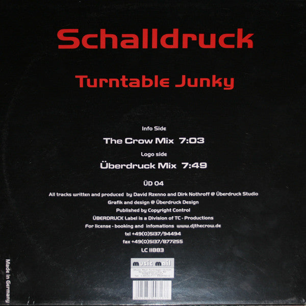 Schalldruck : Turntable Junky (12")