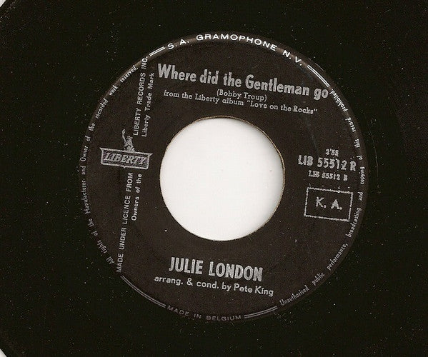 Julie London : Slightly Out Of Tune (Desafinado) (7", Single)