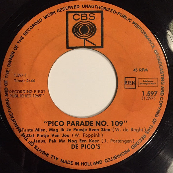 De 2 Pico's : Pico-Parade 109 + 110 (7", Single)