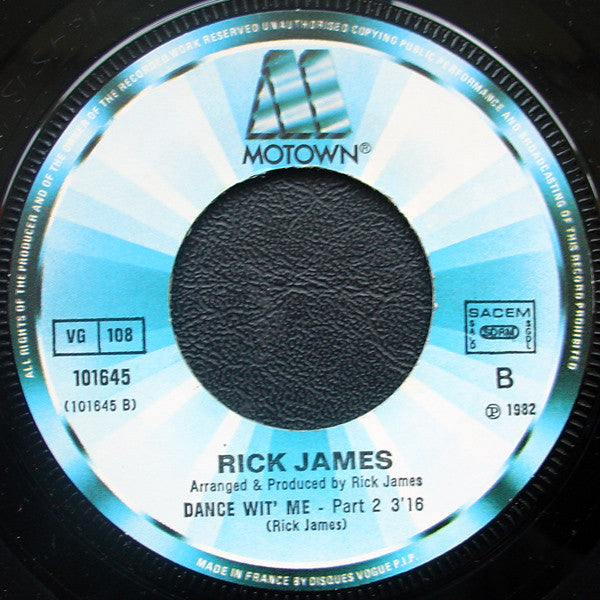 Rick James : Dance Wit' Me (7", Single)