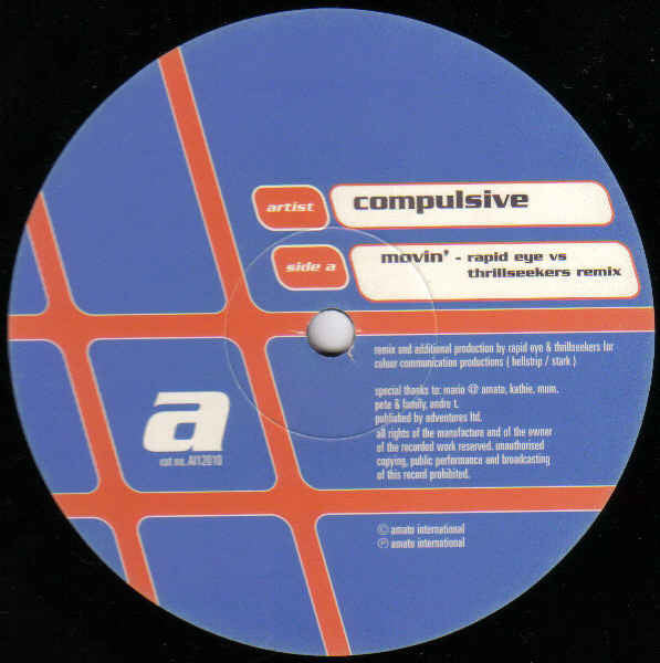 Compulsive : Movin' (12")