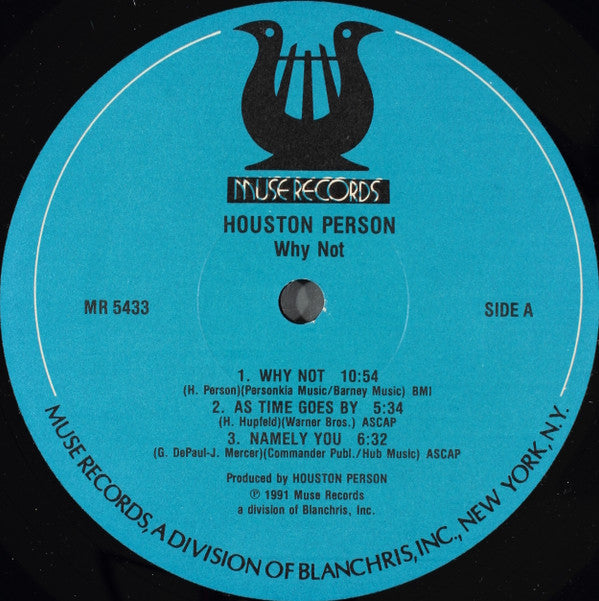 Houston Person : Why Not! (LP, Album)