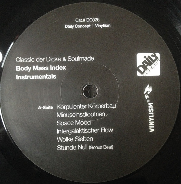 Mista Classic (2) & Soulmade (2) : Body Mass Index Instrumentals (LP, Album, Ltd)