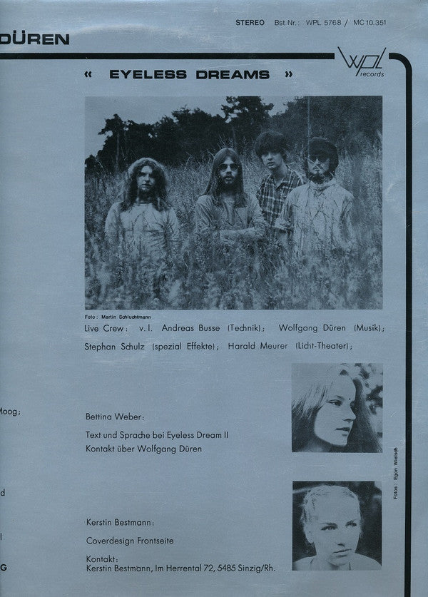 Wolfgang Düren : Eyeless Dreams (LP, Album)