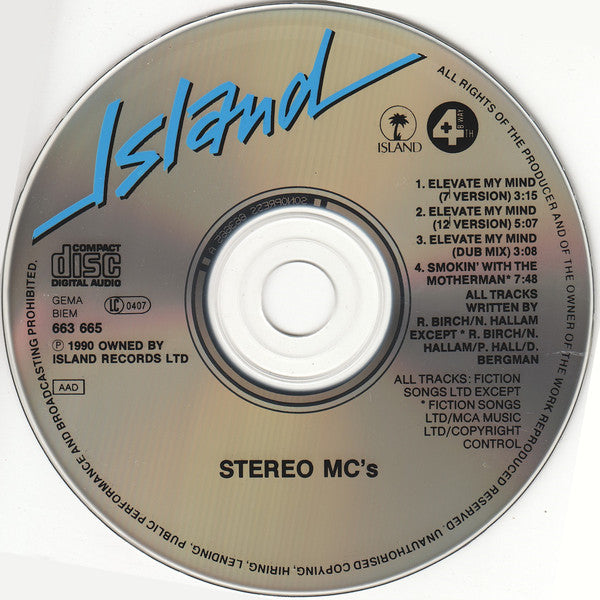 Stereo MC's : Elevate My Mind (CD, Maxi)
