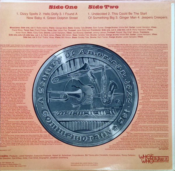 Lionel Hampton : Who's Who In Jazz Presents: Lionel Hampton (LP, Album)