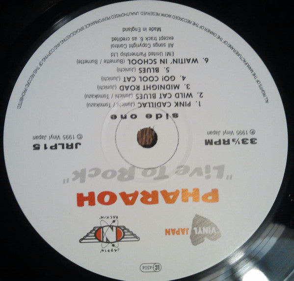 Pharaoh (8) : Live To Rock (LP, Album)