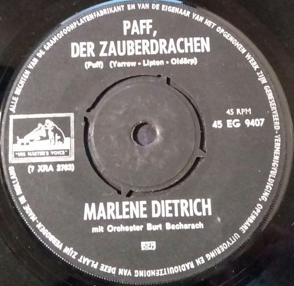 Marlene Dietrich : Die Antwort Weiss Ganz Allein Der Wind (7", Single)