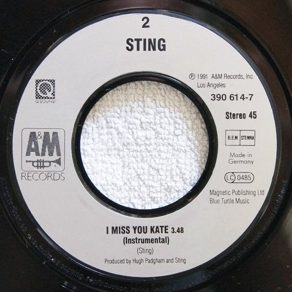Sting : All This Time (7", Single)