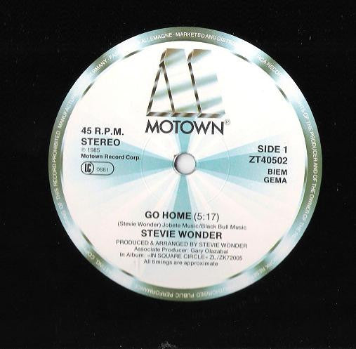 Stevie Wonder : Go Home (12", Maxi)