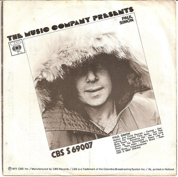 Paul Simon : Me And Julio Down By The Schoolyard / Congratulations (7", Single)