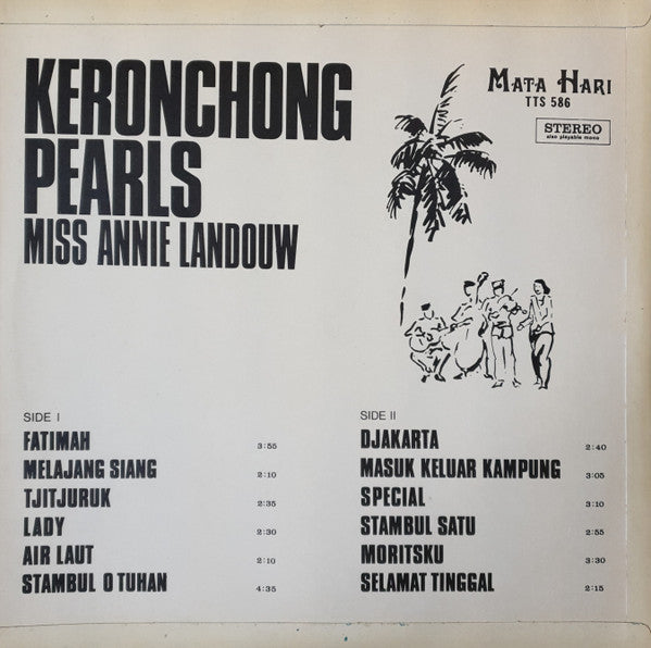 Miss Annie Landouw* : Keronchong Pearls (LP, Album)