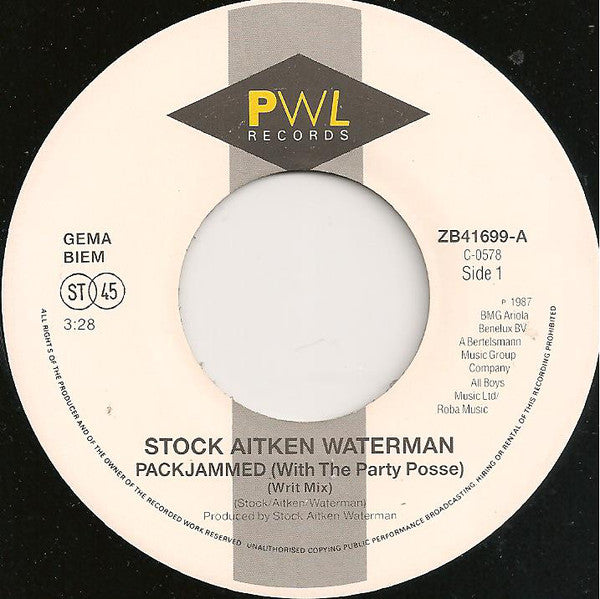 Stock, Aitken & Waterman : Packjammed With The Party Posse (7", Single)