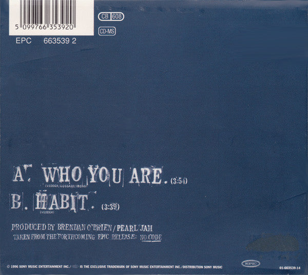 Pearl Jam : Who You Are (CD, Maxi, Dig)