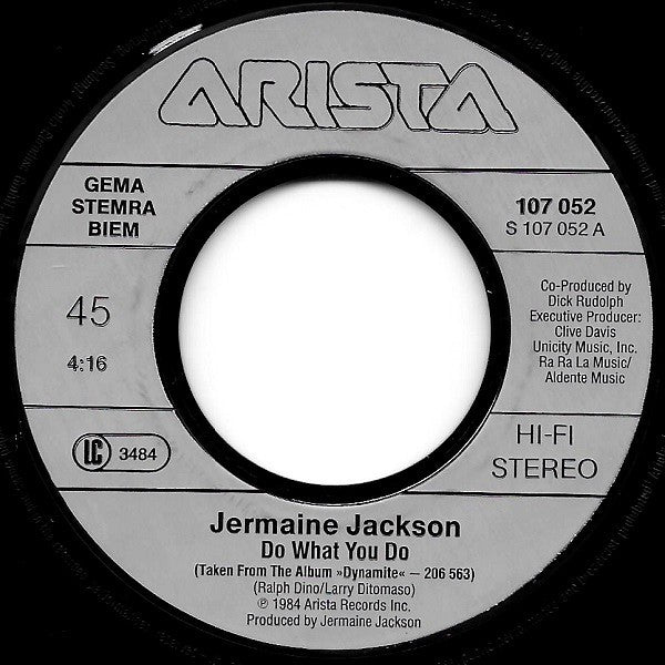 Jermaine Jackson : Do What You Do (7", Single)