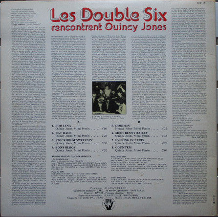 Les Double Six : Rencontrent Quincy Jones (LP, Album, Gat)