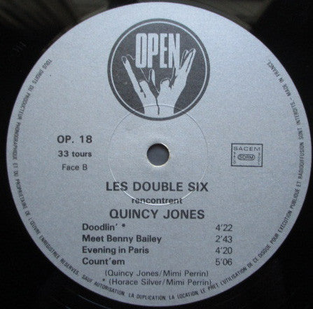 Les Double Six : Rencontrent Quincy Jones (LP, Album, Gat)