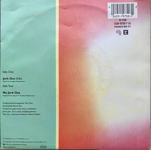 The Time : Jerk Out (7", Single, Sol)