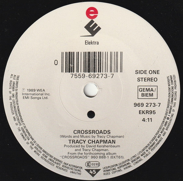 Tracy Chapman : Crossroads (7", Single)