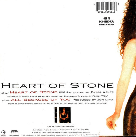 Cher : Heart Of Stone (Remix) (7", Single)