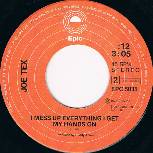 Joe Tex : Ain't Gonna Bump No More (With No Big Fat Woman) (7", Single)