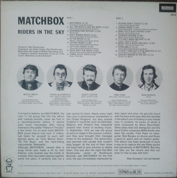 Matchbox (3) : Riders In The Sky (LP, Album)